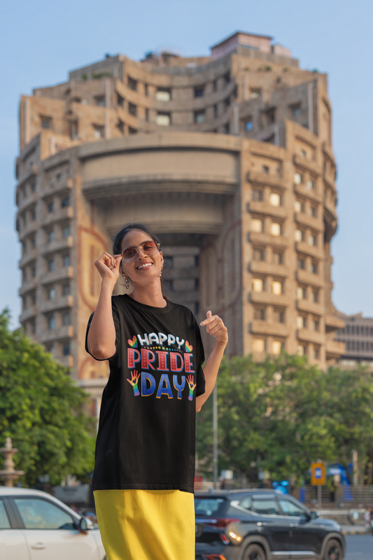 Happy Pride Day – Unisex Oversized T-Shirt (Pride Edition)