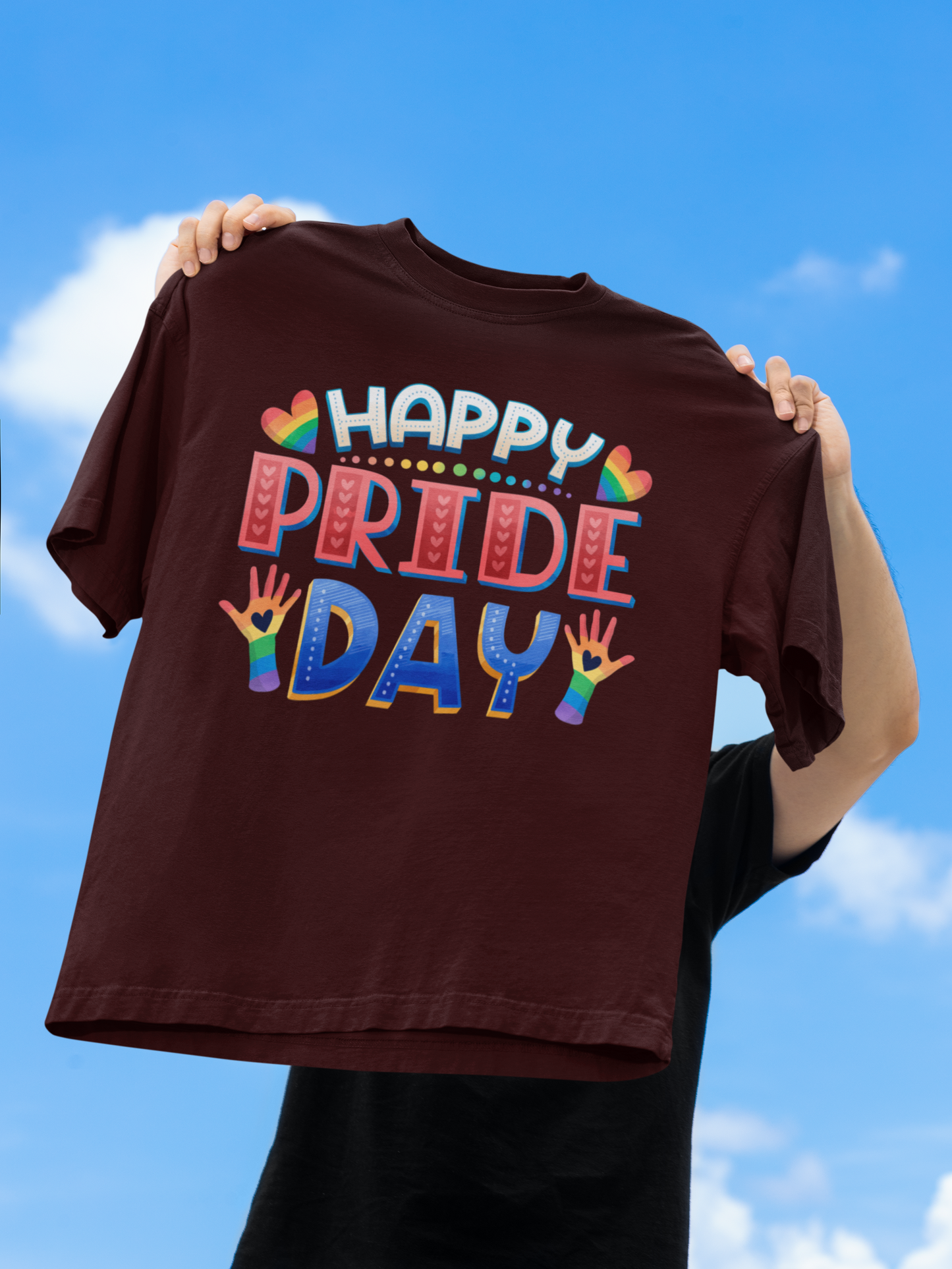 Happy Pride Day – Unisex Oversized T-Shirt (Pride Edition)