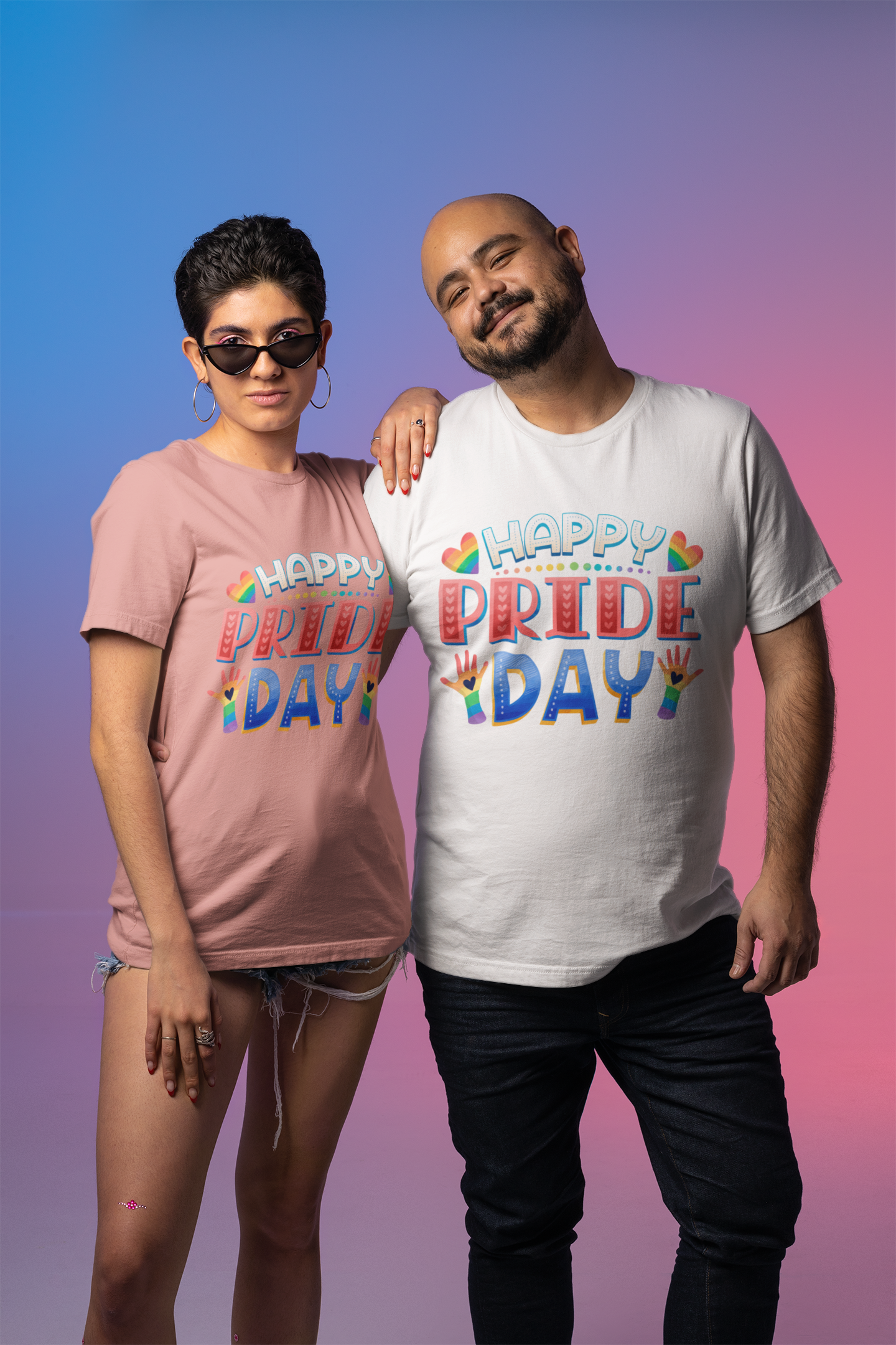 Happy Pride Day – Unisex Oversized T-Shirt (Pride Edition)