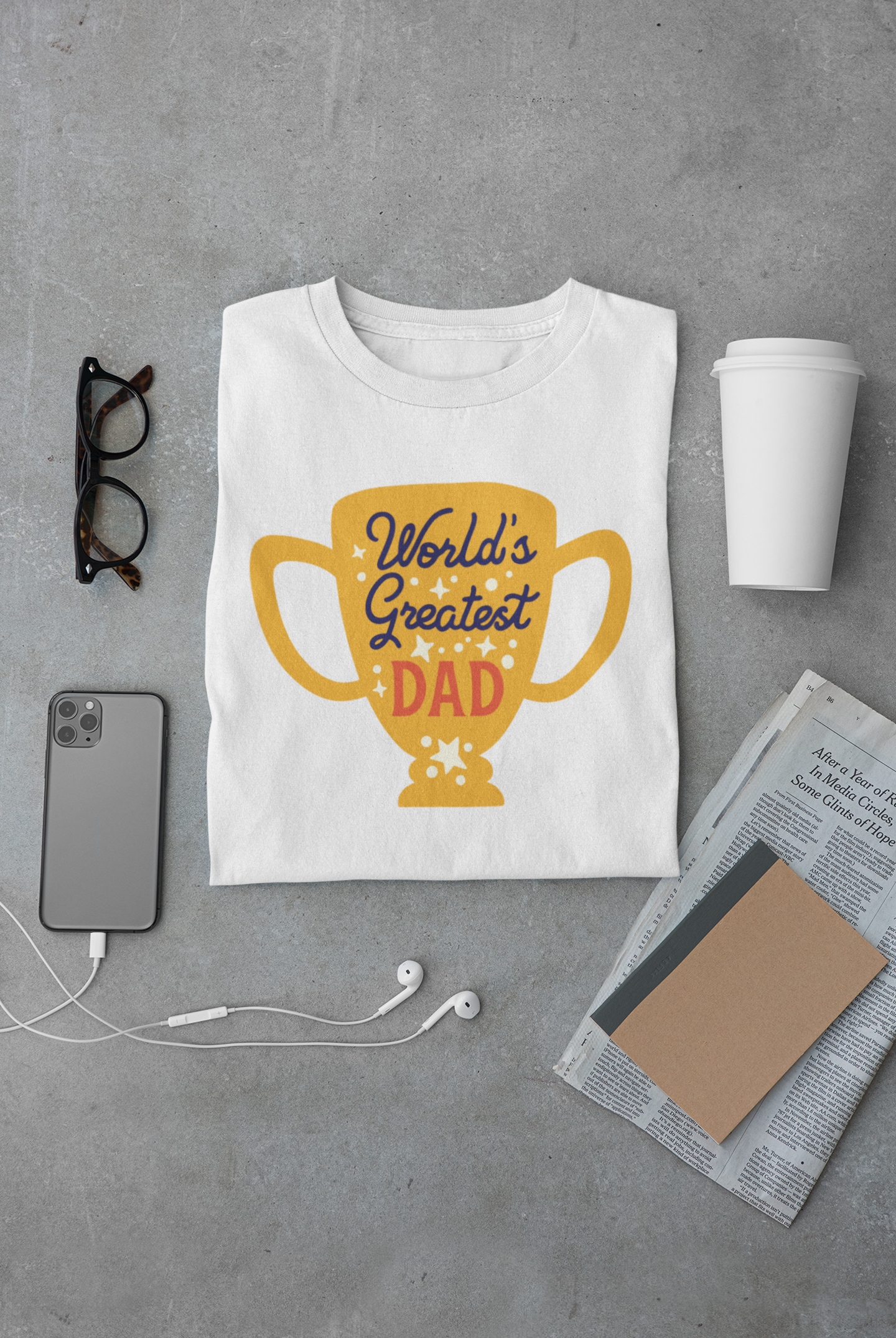 World's Greatest Dad Trophy Tee – Limited Edition Father’s Day Gift