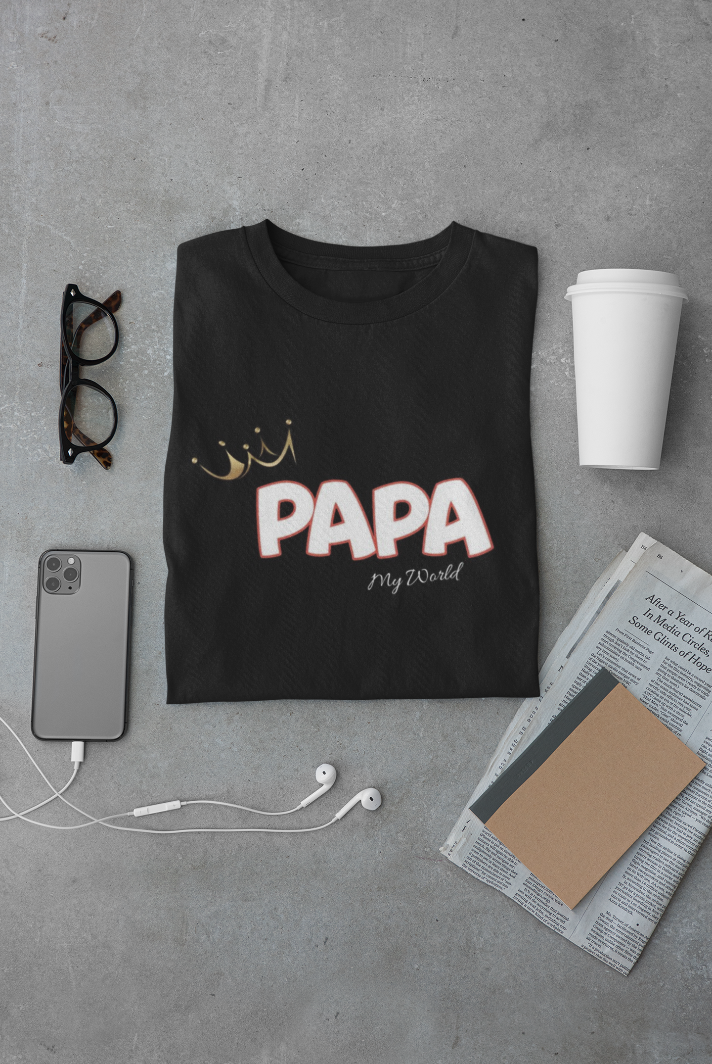 "PAPA My World" Kids Tribute T-Shirt – Father’s Day Special