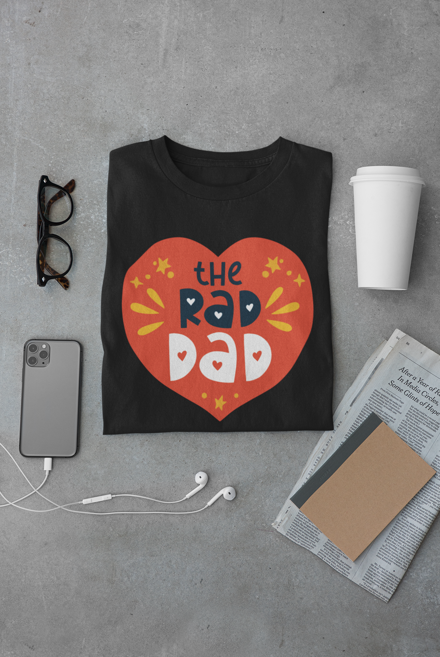 The Rad Dad - Fun & Stylish Father's Day T-Shirt