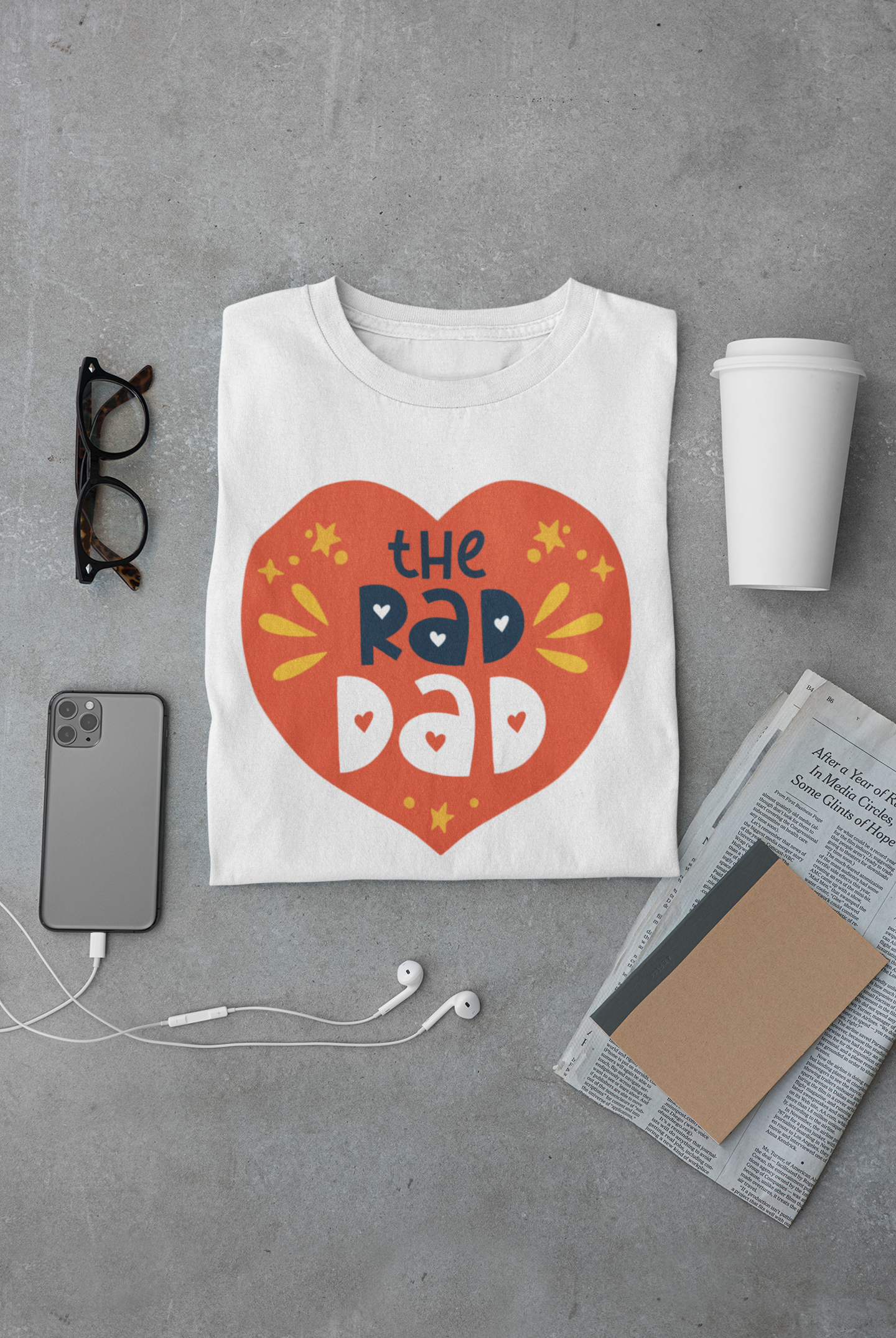 The Rad Dad - Fun & Stylish Father's Day T-Shirt