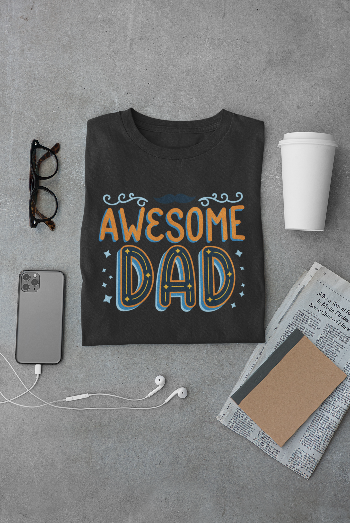 Awesome Dad Graphic T-Shirt – Perfect Father's Day Gift