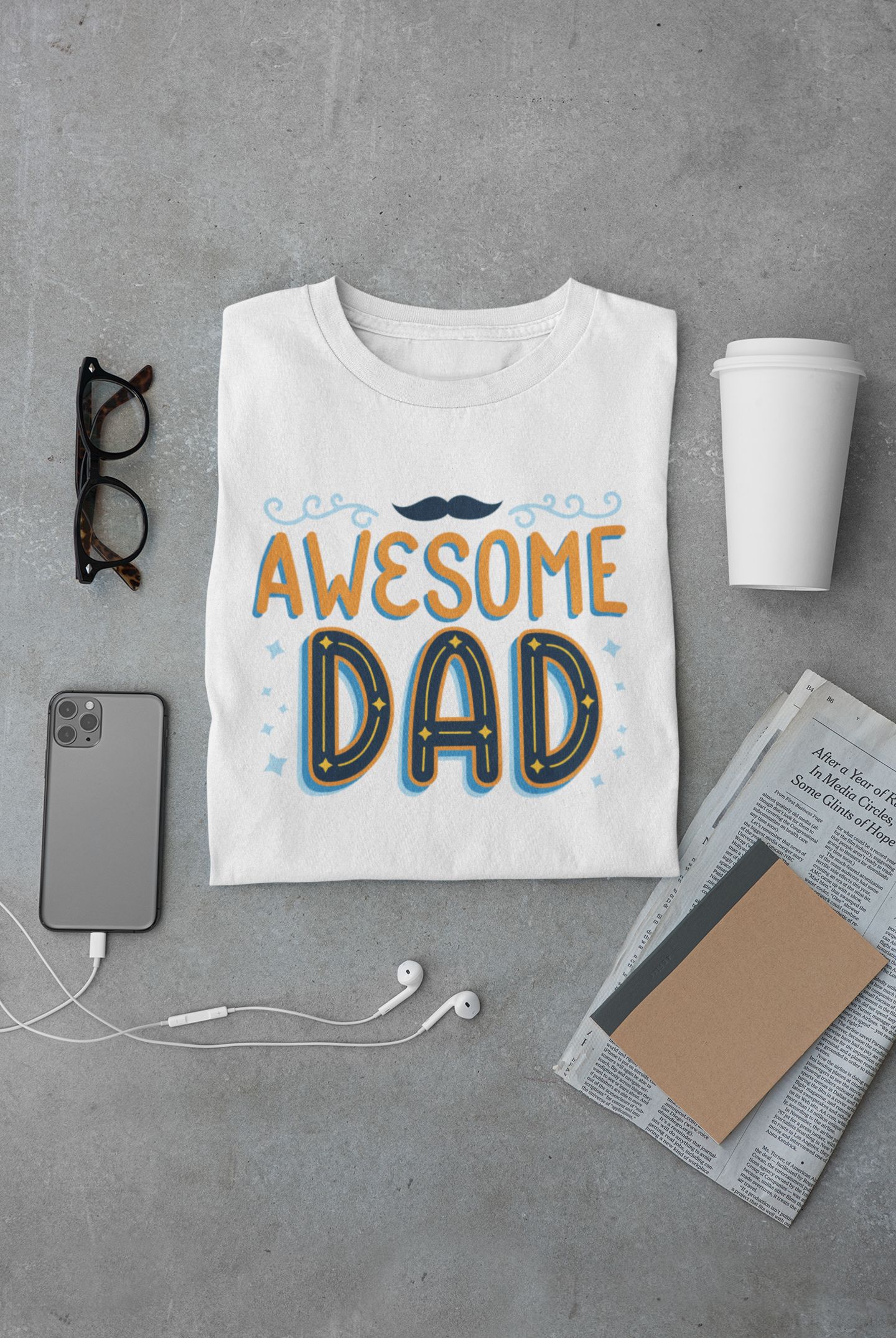 Awesome Dad Graphic T-Shirt – Perfect Father's Day Gift