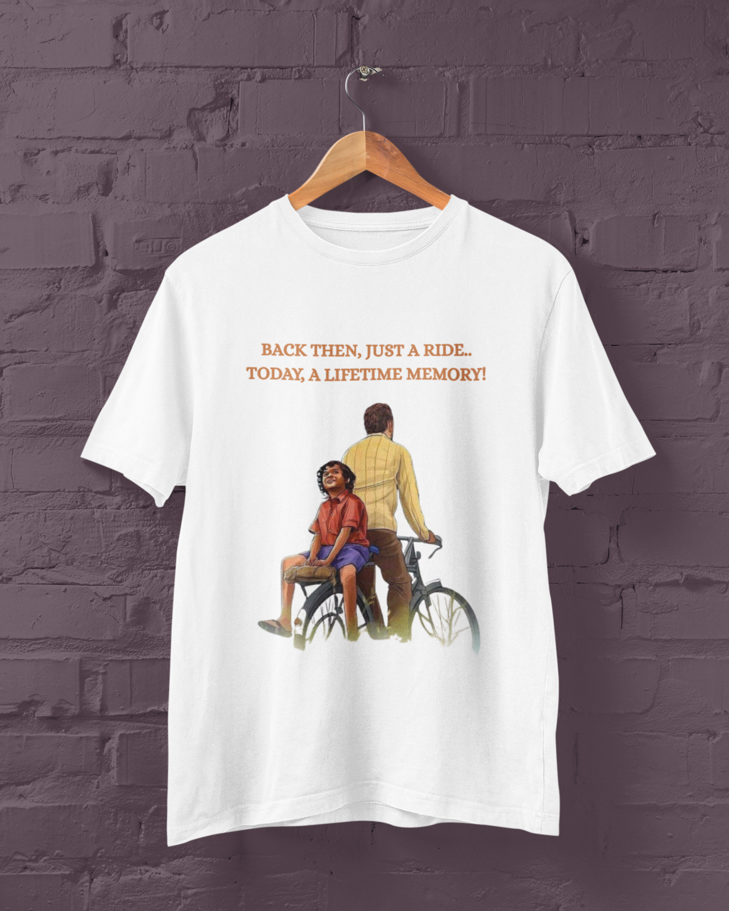 Back Then, Just a Ride – Oversized Father’s Day Tee (240 GSM French Terry Cotton)