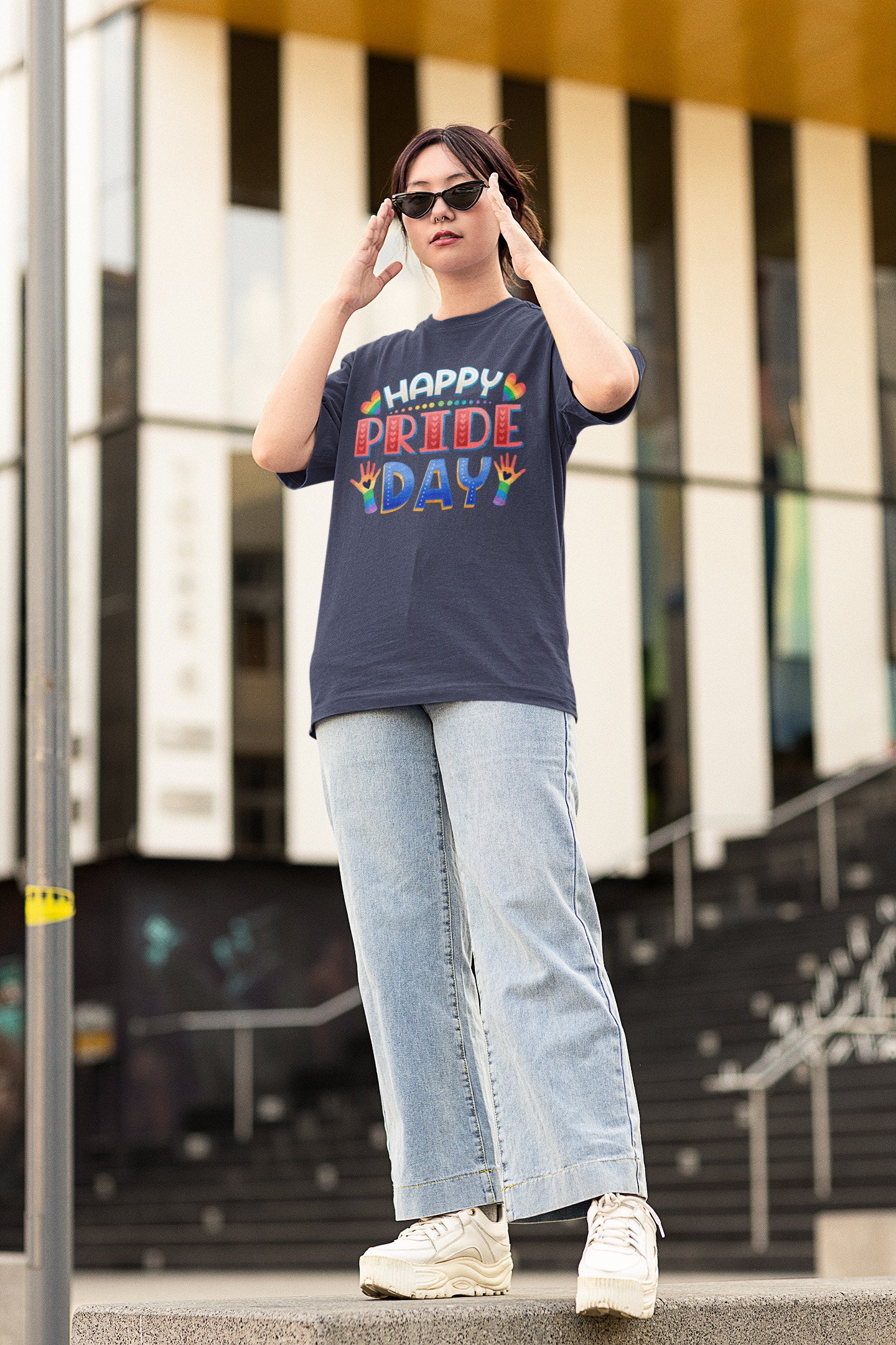 Happy Pride Day – Unisex Oversized T-Shirt (Pride Edition)