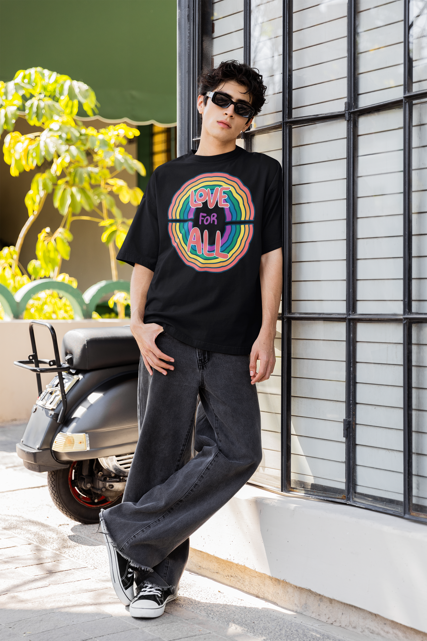 Love for All – LGBTQ+ Pride Oversized T-Shirt | Unisex 240 GSM Cotton