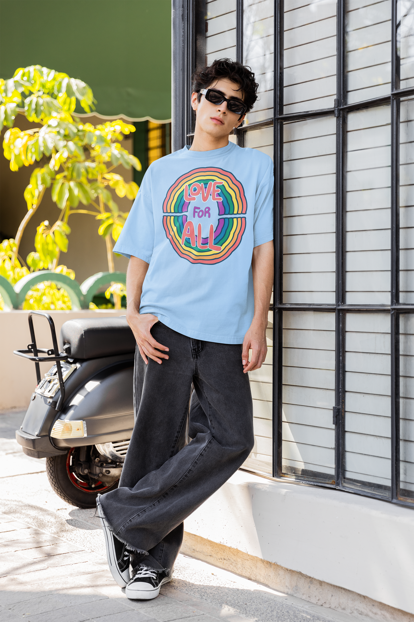 Love for All – LGBTQ+ Pride Oversized T-Shirt | Unisex 240 GSM Cotton