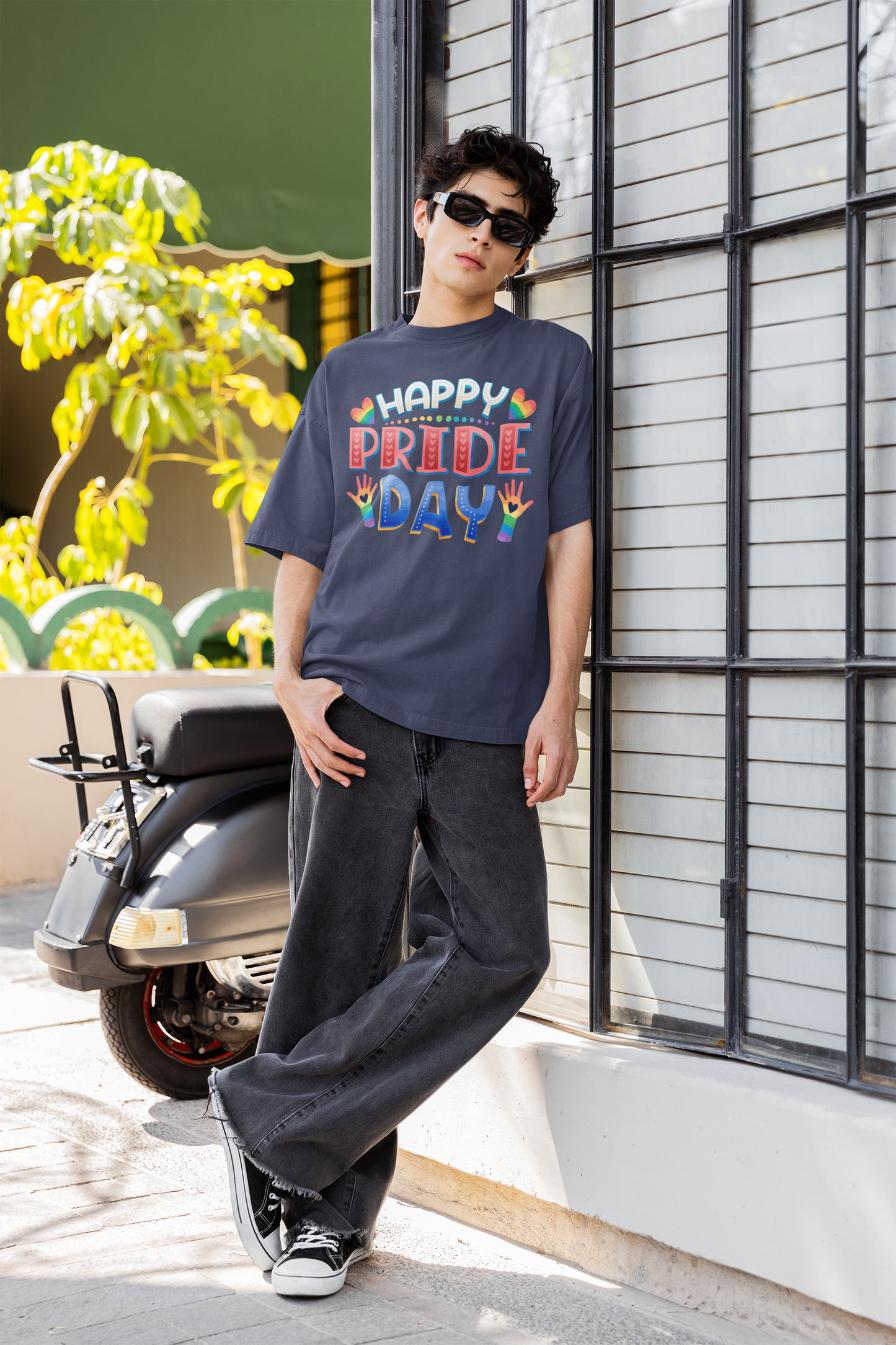 Happy Pride Day – Unisex Oversized T-Shirt (Pride Edition)