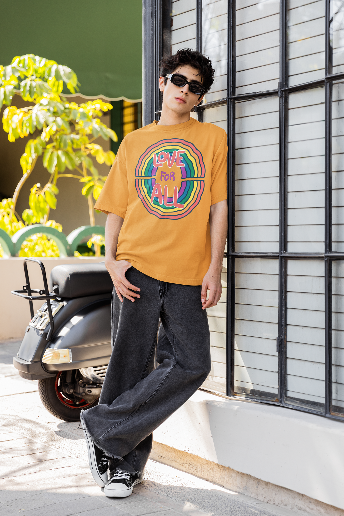 Love for All – LGBTQ+ Pride Oversized T-Shirt | Unisex 240 GSM Cotton