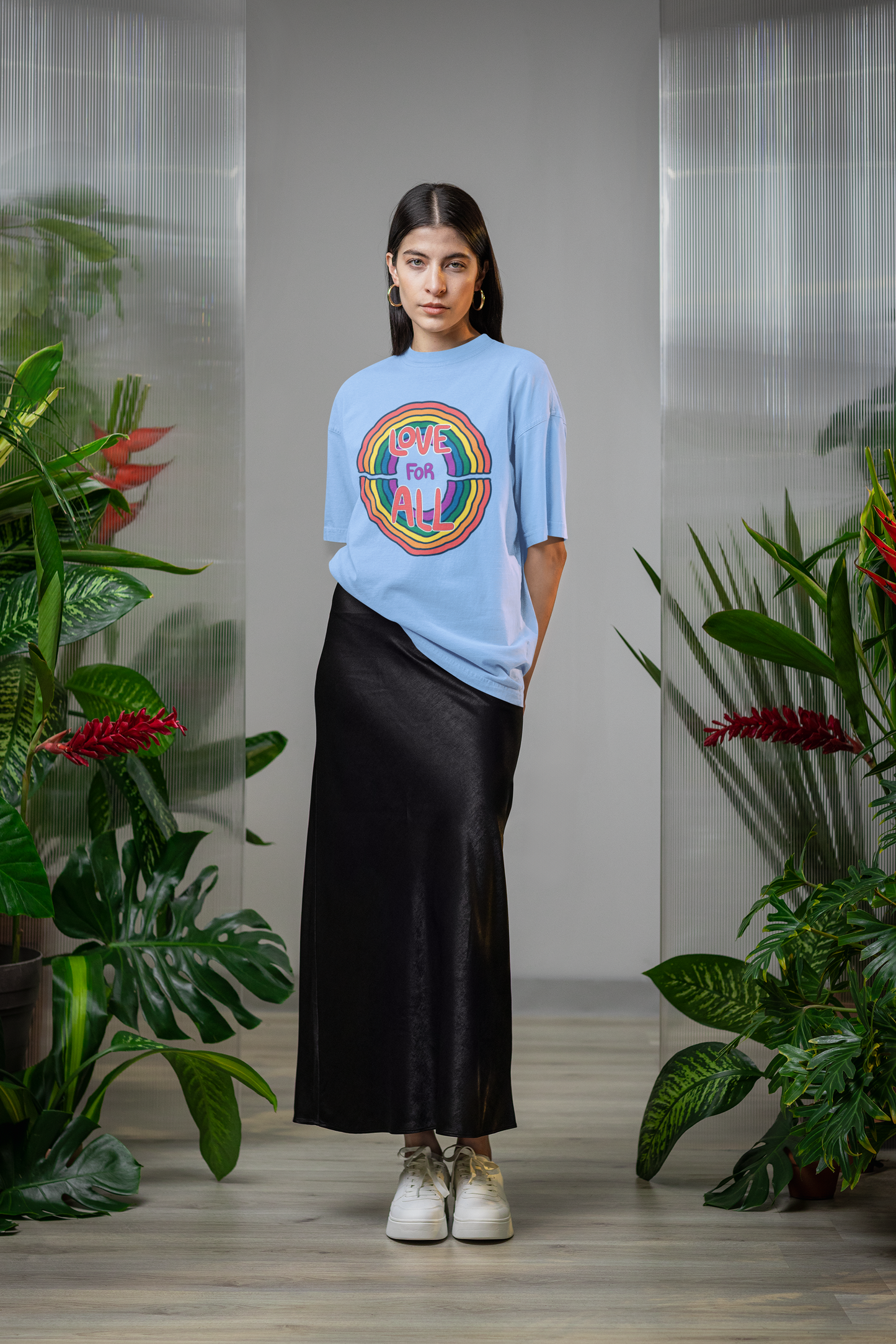 Love for All – LGBTQ+ Pride Oversized T-Shirt | Unisex 240 GSM Cotton
