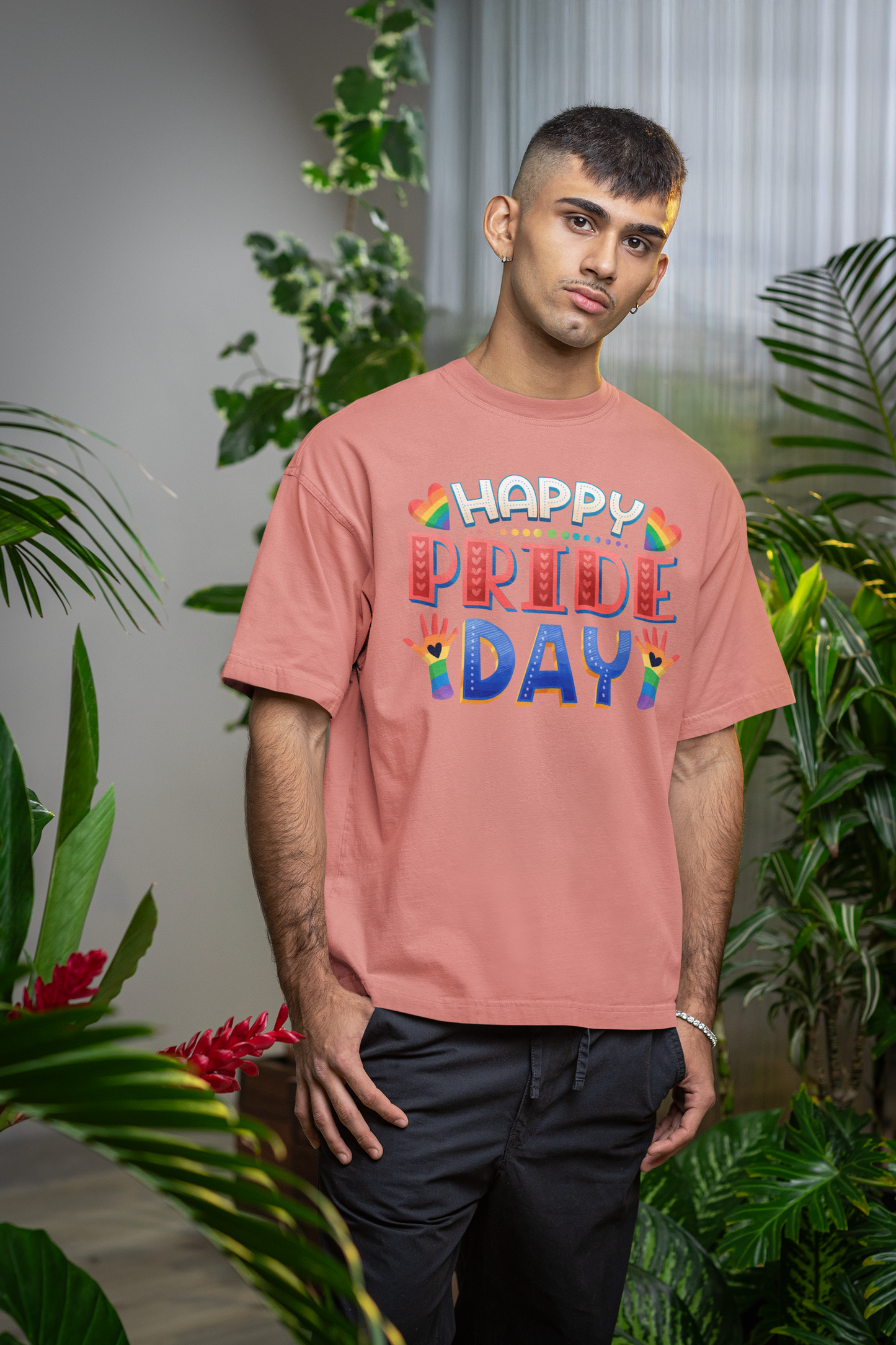 Happy Pride Day – Unisex Oversized T-Shirt (Pride Edition)
