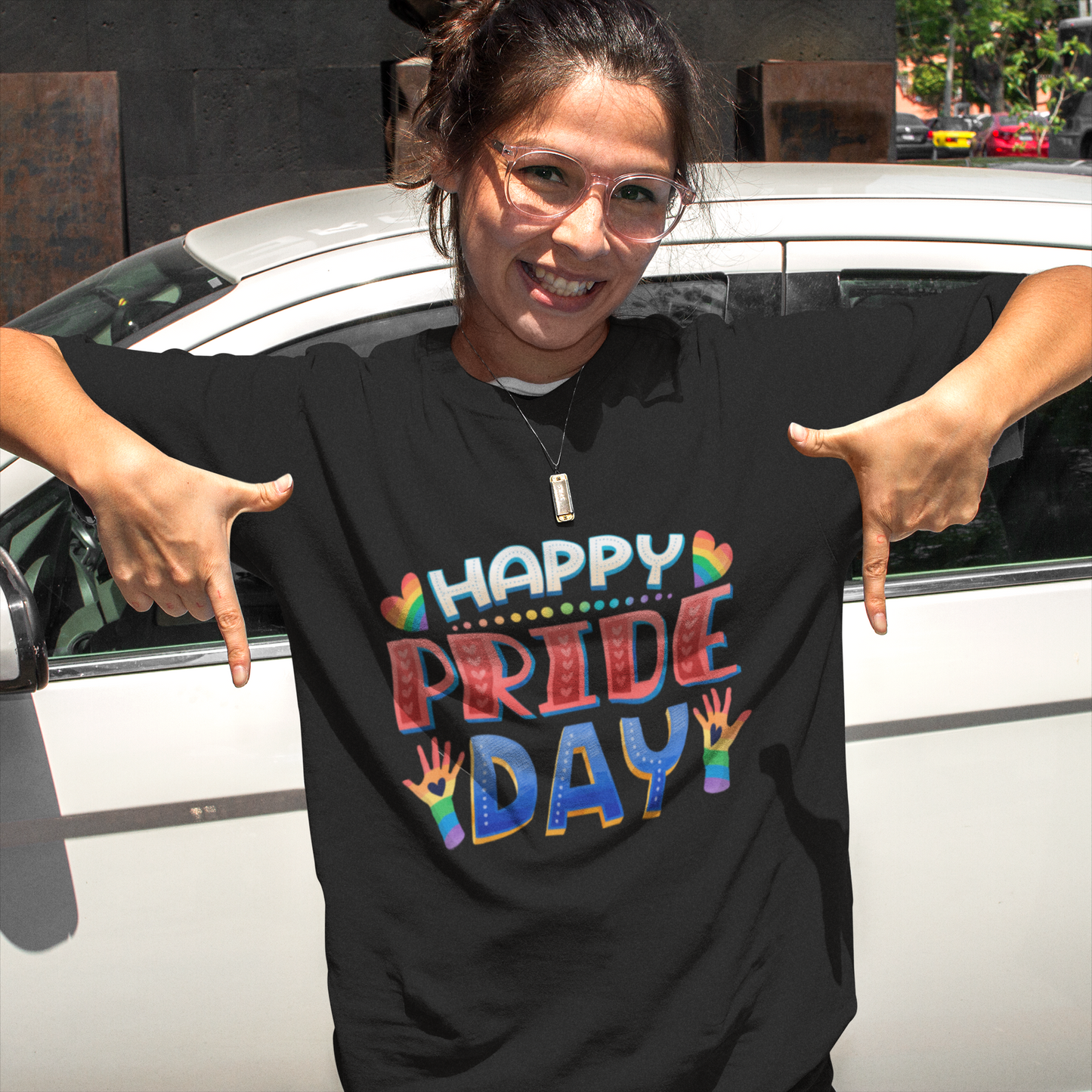 Happy Pride Day – Unisex Oversized T-Shirt (Pride Edition)